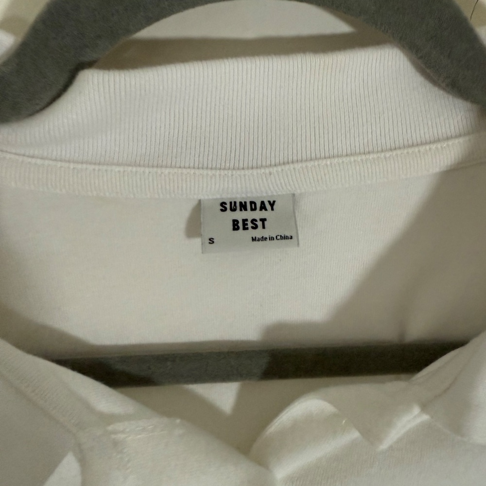 Aritzia | Sunday Best | Polo Cropped Shirt | Size S - Picture 5 of 5